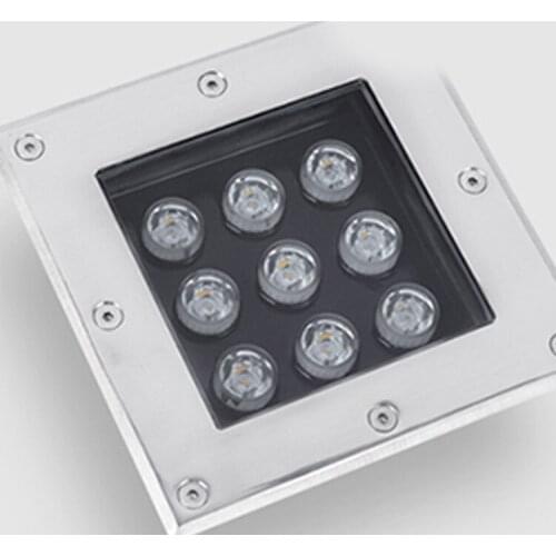 Square Ground Led Underground Landscape Colorful Led Buried Lamp Lawn Light Waterproof Ip65 Outdoor Laminate Flooring Deck Light