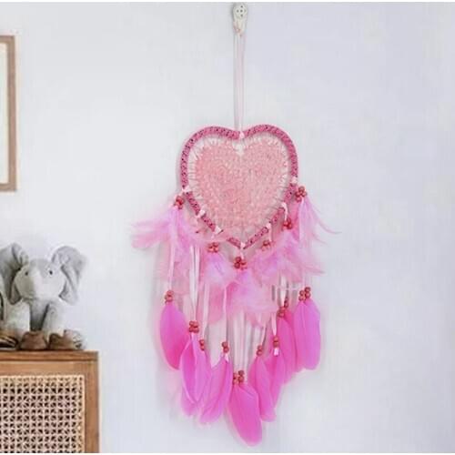 Handmade Dream Catcher Feather Bead Hanging Decoration Gift Colorful Craft Dreamcatcher Wind Chimes Art Pendant