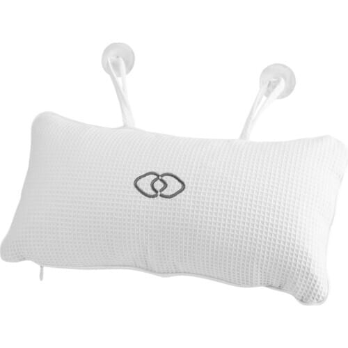 Non-Slip Bathtub Spa Pillow Bath Cushion With Suction Cups Head Comfortable Neck Support Built-In Inflatable Bag Bath Pillow