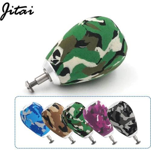 JITAI 2pcs/lot DIY Fishing Reel Knob EVA For Baitcasting Spinning Fishing Reel Cranking Fishing Handle Knob Fitting Replacement