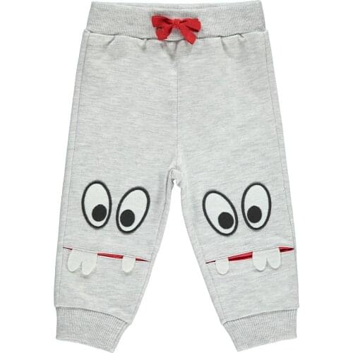 100% Cotton Baby Pants Print Cartoon Cute Toddler Spring Autumn Toddler Combed Single Bottom 6-18 9,9-12months