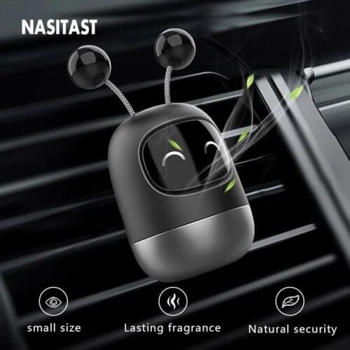 Cute Robot Car Perfume Air Freshener Car Diffuser Aromatherapy Air Vent Freshener for Auto Interior Decor Accessories