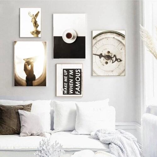 Scandinavian Style Coffee Cup Sculpture Photography Posters and Prints Gallery Wall Art Canvas Painting Pictures Bedroom Decor