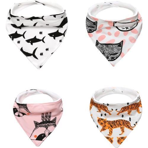 SR087 new style baby bibs Saliva Soft Cotton Towel Boys Girls Child Bandana thick Bibs Kids Kids Accessories & Clothing 2020