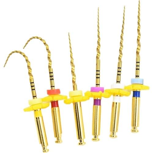 Dental instrument heat activation GOLD files universeral engine use rotary files endondontic root canal NITI dentist tool