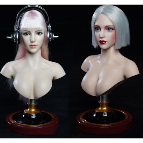 SUPER DUCK SDH019A 1/6 scale beautiful girl head sculpture model fit 12 inch action figure body