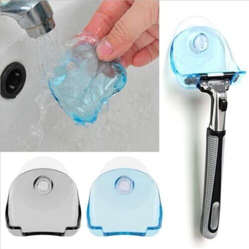 Universal Bathroom Shaver Toothbrush Holder Washroom Wall Sucker Suction Cup Razor Holder Hook Hanger Hanging Rack Storage Shelf