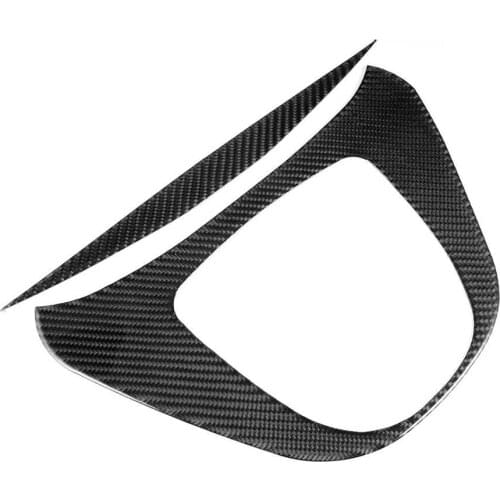 Interior Mouldings 2pcs/set Soft Real Carbon Fiber Center Console Gear Shift Multimedia Panel Trim Fit for Benz V-Class