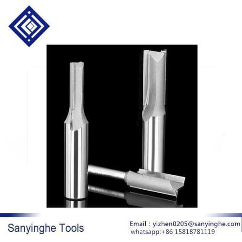 High speed 5pcs/lots double-blade straight knife CNC slotted straight milling cutter Engraving Carving Cutting Tools for Wood