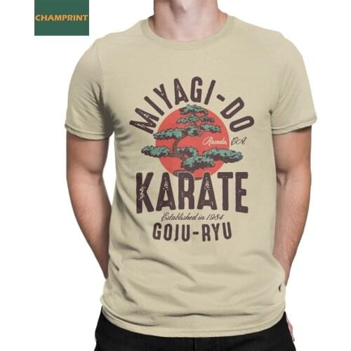 Funny Karate Kid Movie Cobra Kai T-Shirts for Men Crewneck Cotton T Shirts Short Sleeve Tee Shirt Printed Tops