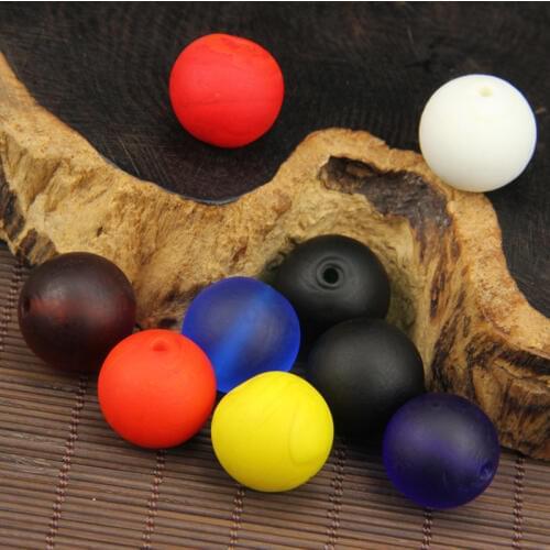 10pcs/lot 6 8 10 12 14 16 18 20mm Handmade Frosted Round Beads DIY Loose Jewelry Beads for Making Necklace Bracelet Accessories