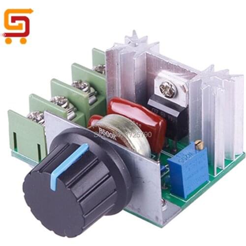 2000w 220v SCR Voltage Regulator Motor Electric Adjustable Dimming Dimmers Speed Controller