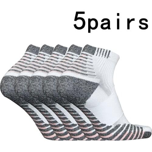 5pairs football socks training socks Sports socks basketball socks anti-slip socks antiskid wear resistant basketball socks