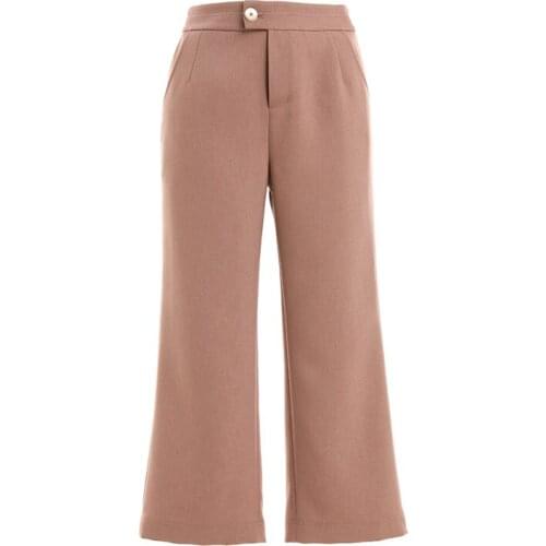 Gowani summer women casual high waist flare crop pants