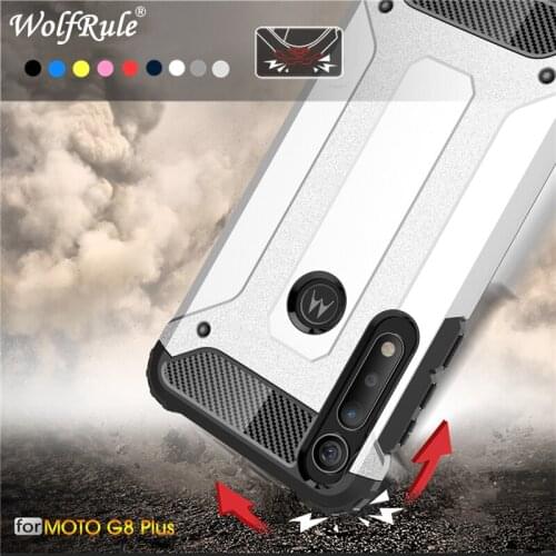 Phone Case For Motorola Moto G8 Plus Case Full Wrapped Heavy Hybrid PC+TPU Cover For Motorola G8 Plus Cover Case For Moto G8Plus