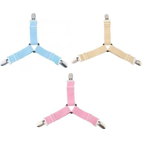 4Pcs Elastic Bed Sheet Grippers Clip Mattress Cover Blankets Holder Fasteners Slip-Resistant Belt Clips Home Textiles Gadgets