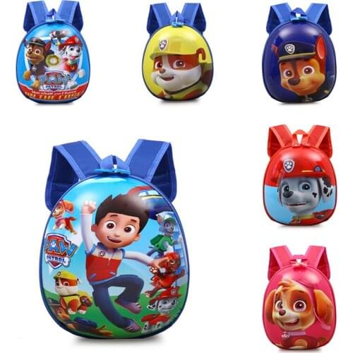 Cartoon Paw Patrol Dog Childrens Backpack Kindergarten Primary School Boys and Girls Anime School Bag Oval Stationery Bag Gifts