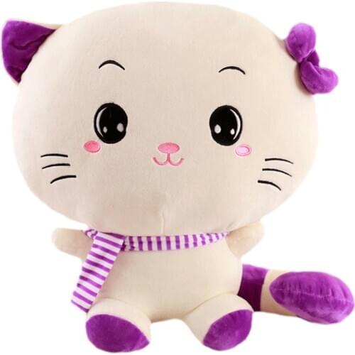 Dorimytrader Kawaii Cartoon Cat Plush Toy Giant Cute Anime Fat Kitten Doll for Girl Friend Gift Deco 70cm 28inch DY50516