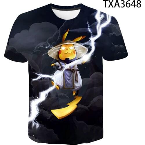 Anime 3D Printed T-shirts Short Sleeve Boy Girl Kids Fashion Cool Summer Men Women Children Casual Streetwear Cotton Tops Tee