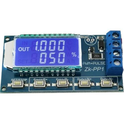 Signal Generator PWM Pulse Frequency Duty Cycle Adjustable Square Wave Rectangular Wave Module LCD Display PWM Board Module
