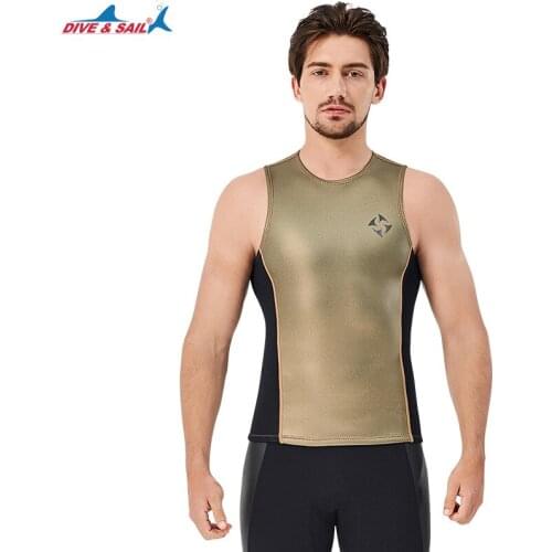 2MM Women Men Scuba Diving Suit Surfing Vest Snorkeling Underwater Fishing Spearfishing Kitesurf Equipment No Sleeve Swim Jacket