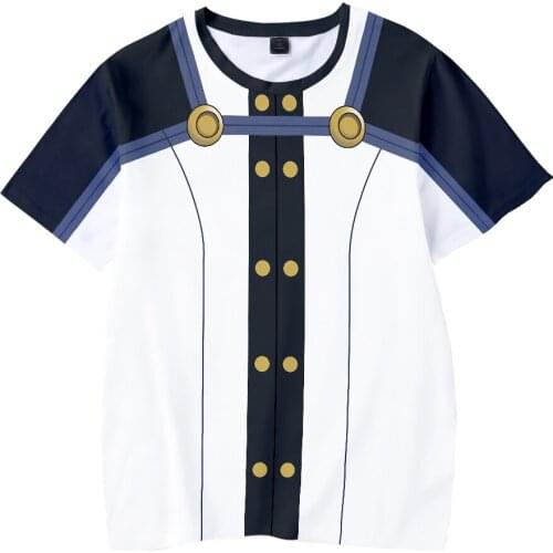 KpopT-shirt for Men Unisex Kirito Oversize O-neck with Short Sleeve Tops Japanese Anime Sword Art Online Cosplay