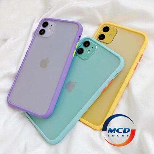 Mint Simple Matte Bumper Phone Case for iphone 12 Pro XR X XS Max 11 6S 6 8 7 Plus Shockproof Soft TPU Silicone Clear Case Cover