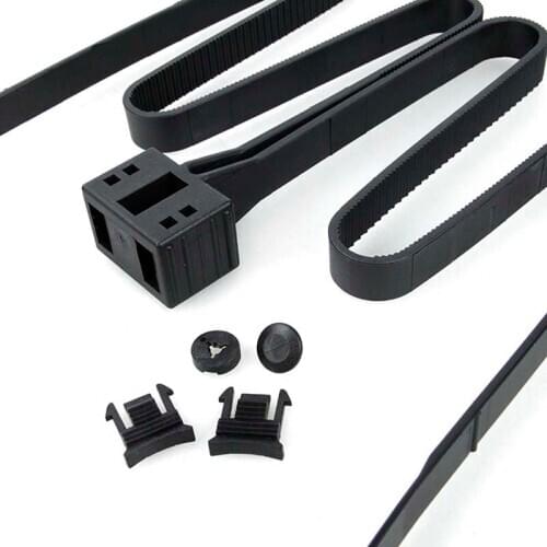 New Tactical TMC detachable Fold Plastic Dummy Restraints CS Decorative Belt Cable Tie Strap Black