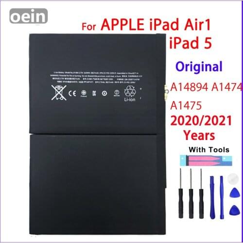 Oein Original A1484 Tablet Battery For iPad 5 Air iPad5 A1474 A1475 8827mAh Genuine batteries With Gifts Tools