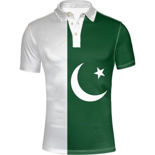 PAKISTAN youth diy free custom name number Polo shirt nation flag islam arabic islamic pk pakistani arab print photo clothing