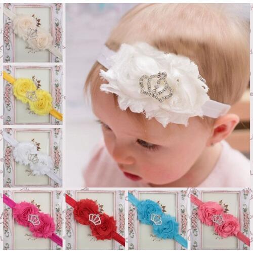 1 Pcs Baby Girl Headband Headwear Hairband Infant Newborn Gift Hair Accessory Clothe Princess Children Kids Toddler Crown Floral
