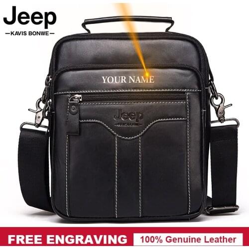 Luxury Black Men Bag Shoulder Bag Genuine Leather Business Style Mens Messenger Crossbody Bags Fashion Casual Shoulder Handbag