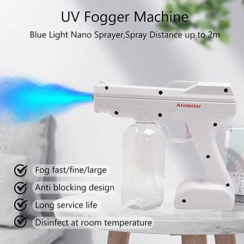 YJ-01 Ninth Generation Disinfection Spray Gun Handheld Blue USB Rechargeable Nano Atomization Spray Disinfector Gun Dropshipping
