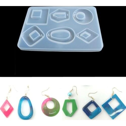 Earrings pendant mirror silicone mold DIY epoxy jewelry jewelry molds, accessories tools