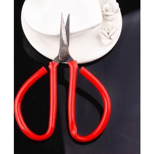 Sewing Accessories Red Sewing Scissors Durable High Vintage Dedicated Tailor Scissors for Needlework Fabric Craft Household