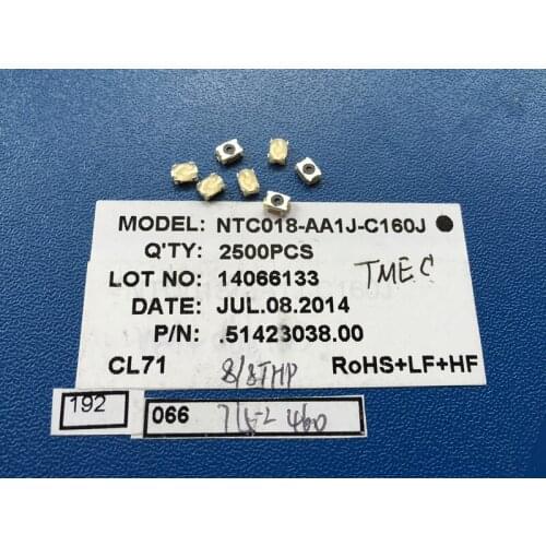 Taiwan Majestic NTC018-AA1J-C160J Tact Switch 3*4*1.8 Patch 2 Pin Press Contact