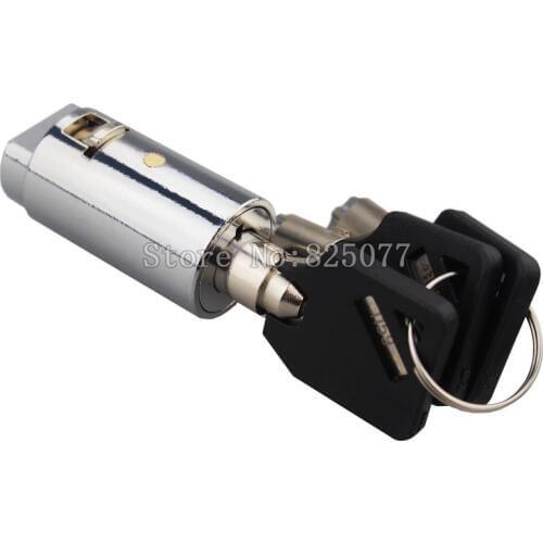 Wholesale 50PCS DHL Universal Tubular Soda Coffee Food Snack Vending Machine Cylinder Plug Lock for Pop up T-handle JF1140