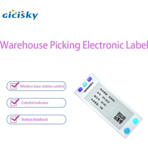 1pcs 2.9" Electronic Labels ESL Eink Display Screen Label For Warehouse Specal No Mess Writing Low Consumption Need Base Station