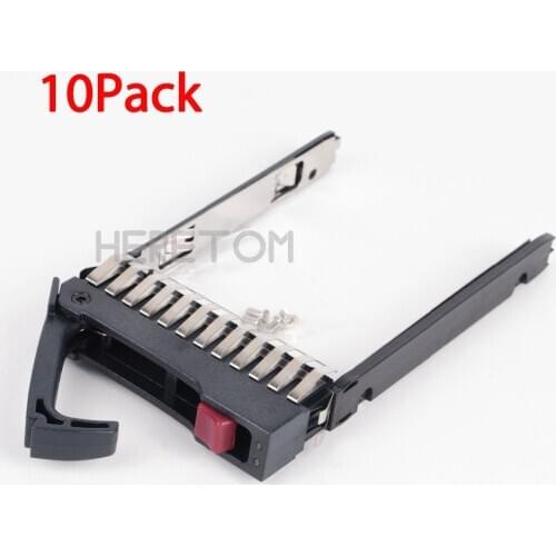 10pcs 500223-001 2.5" SAS SATA HDD Tray Caddy for HP DL380 DL360 DL385 ML370 ML350 570 G6 G7 Hard Drive Caddy
