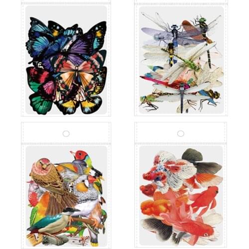 30pcs/lot Tropical Rainforest Butterfly Jungle Style PVC Sticker Scrapbooking DIY Gift Packing Label Decoration Tag