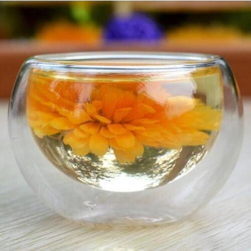 Mini 4 Pcs Clear Glass Tea Cup High-quality Heat Resistant 50ml Drinking Glasses Cups Coffee Cup Daily Drinkware Juice