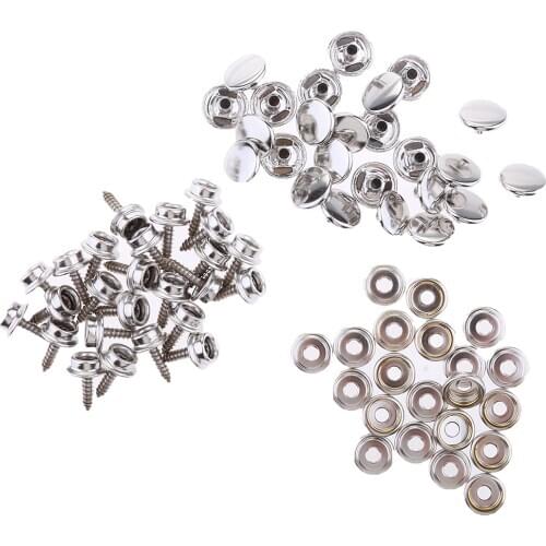 75Pcs Marine Boat Canvas Snap Cover Fastener 15mm Screw Socket Repair Kit