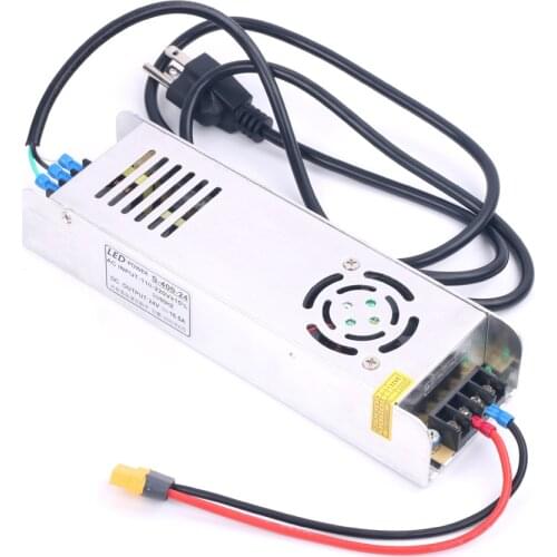 24V 16.6A 400W Power Supply Adapter Upgrade Version for ISDT Q6 Nano ToolkitRC M8 ChargerPower Supply With XT60 Output 12V Charg