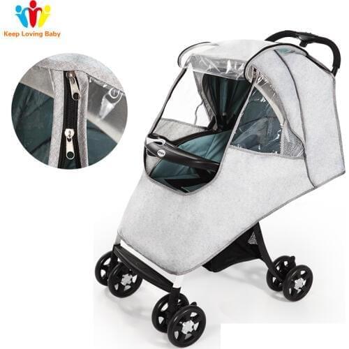 Baby Stroller Accessories Universal Waterproof Rain Cover Most Stroller Pushchairs Wind Dust Shield Strollers