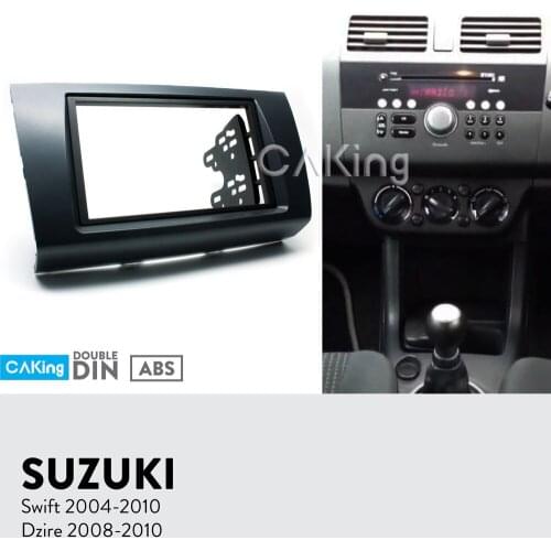 Car Fascia Radio Panel for SUZUKI Swift 2004-2010 Dash Fitting Kit Install Facia Plate Bezel Adapter Console Stereo Cover Trim