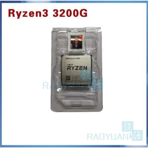 New AMD Ryzen 3 3200G R3 3200G 3.6 GHz Quad-Core Quad-Thread 65W CPU Processor L3=4M YD3200C5M4MFH Socket AM4 Without Fan