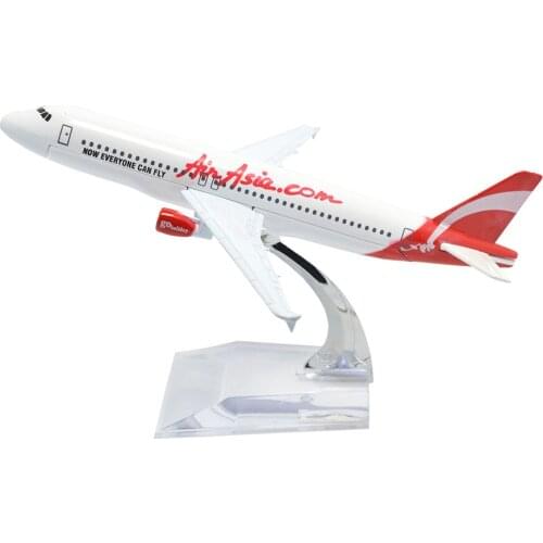 TANG DYNASTY(TM)(TM 1:400 16cm AIR Asia Air Bus A320 Go Holiday Metal Airplane Model Plane Toy Plane Model