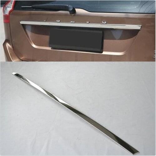 FOR VOLVO XC60 2009-2014 High Quality Stainless Steel Molding Tailgate Door Handle Strip Garnish Styling Chrome Rear Trunk Tail