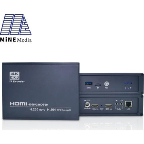H.265 HEVC 4K 60fps UHD HMDI Video Live Encoder Support RTMP RTSP UDP Protocol