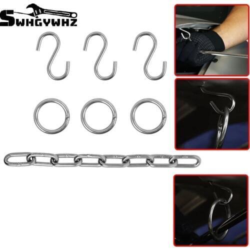 Paintless dent repair Dent Repair Accessories Tool S Hook and O-Ring to Repair Dents in Hail Door Holes